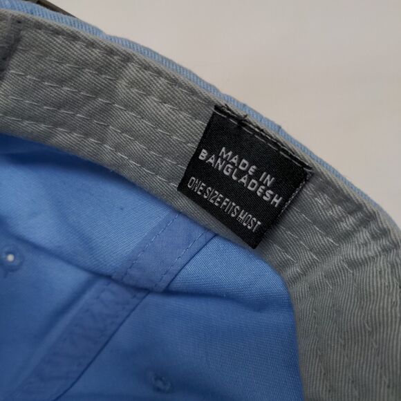 Calcutta Slideback Hat Blue OSFM Adjustable Patch Logo Vented Holes 6 Panel - Picture 8 of 8